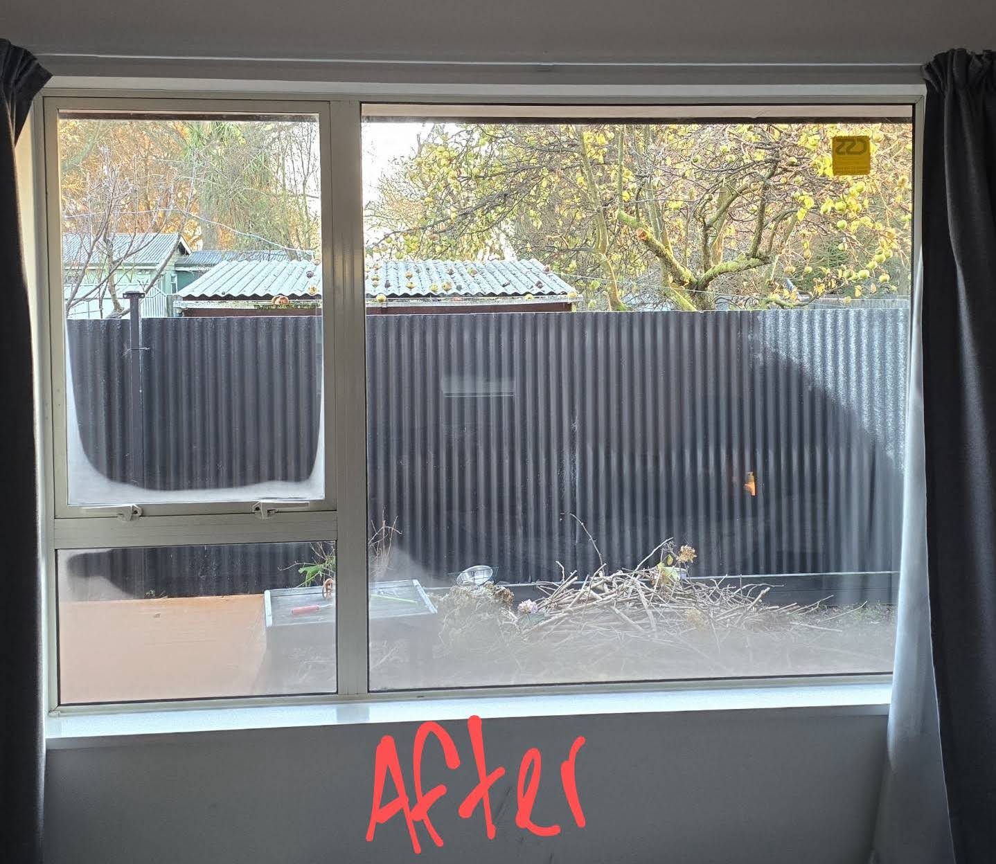 Clear window after Better Vent installation