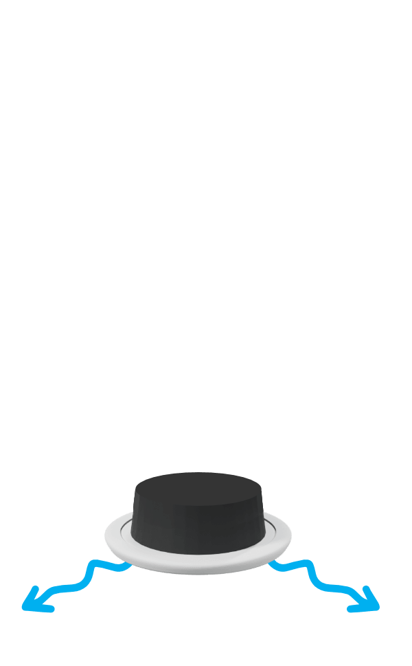 Ceiling vent outlet